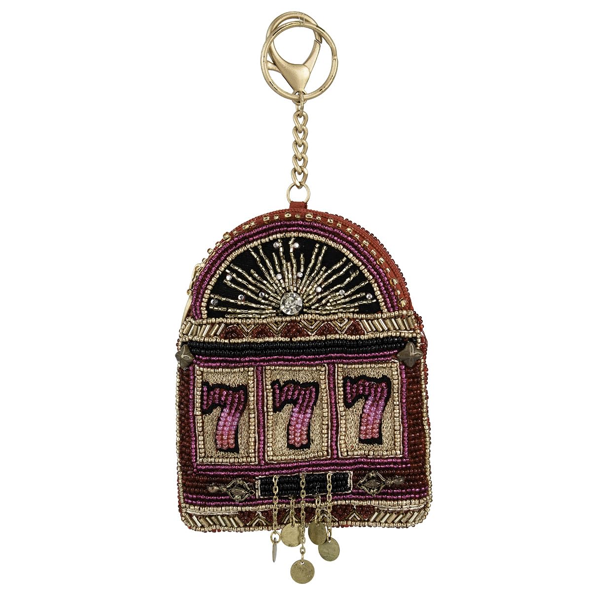 Mary Frances Spin To Win Slot Machine Beaded Purse