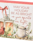 May Your Holiday Be As Bright As Your Spirits Block Sign