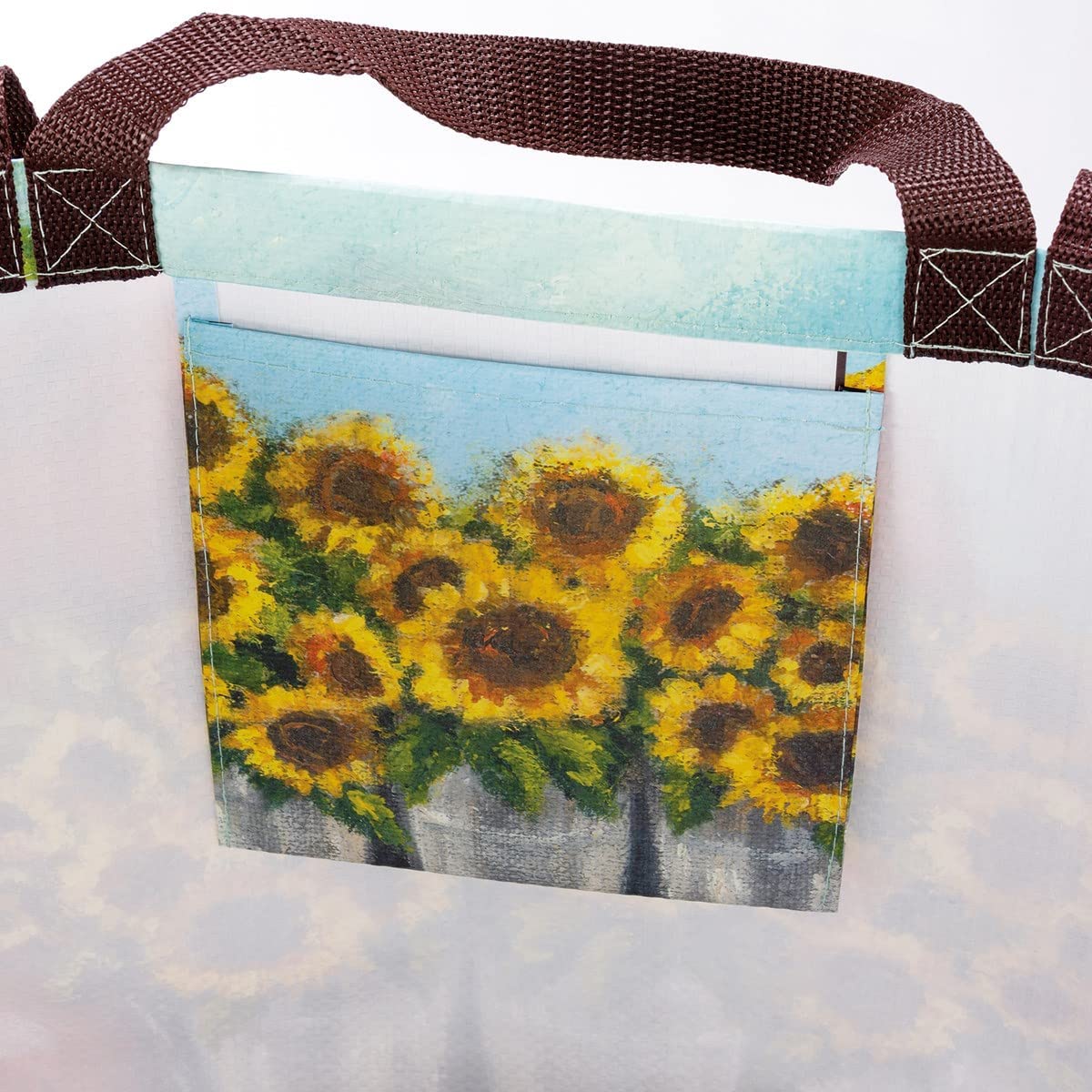 Vintage Red Truck And Sunflowers Tote Bag