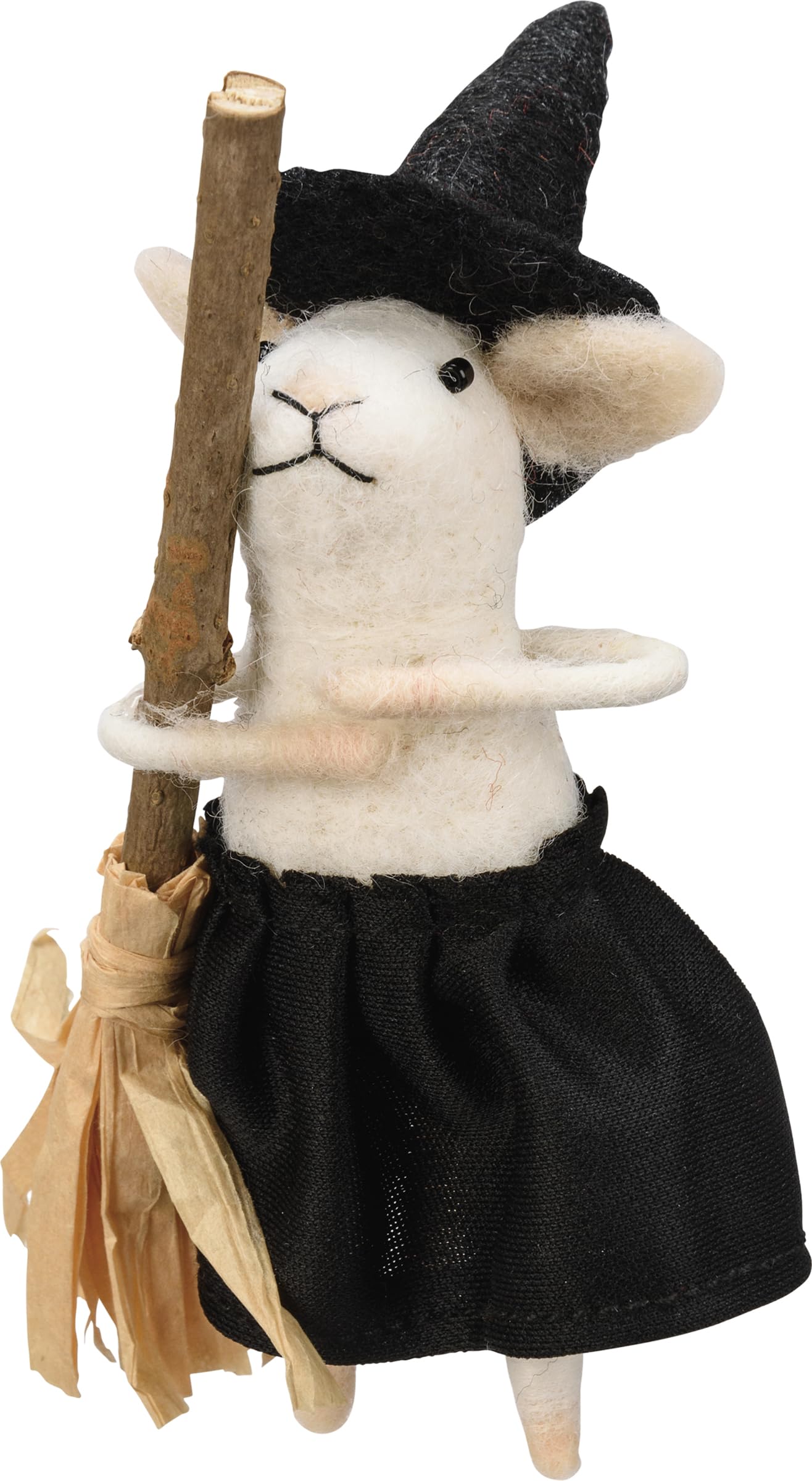 Witch Mouse With Broomstick Critter