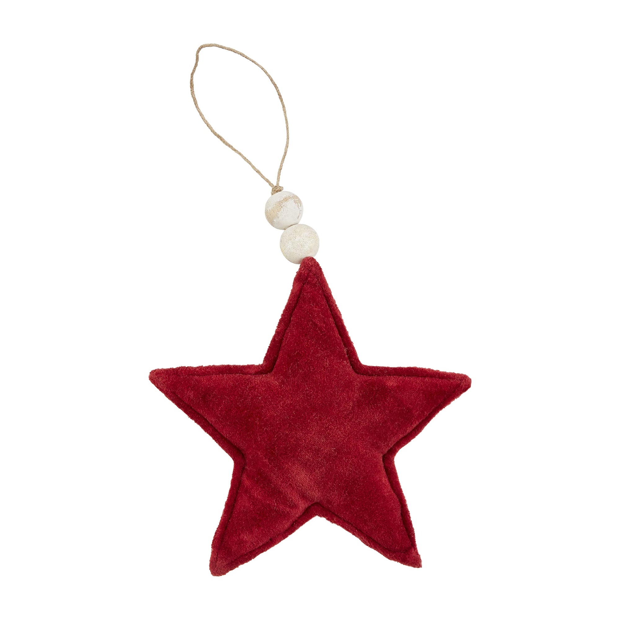 Mud Pie Velvet Star Ornament
