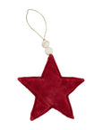 Mud Pie Velvet Star Ornament