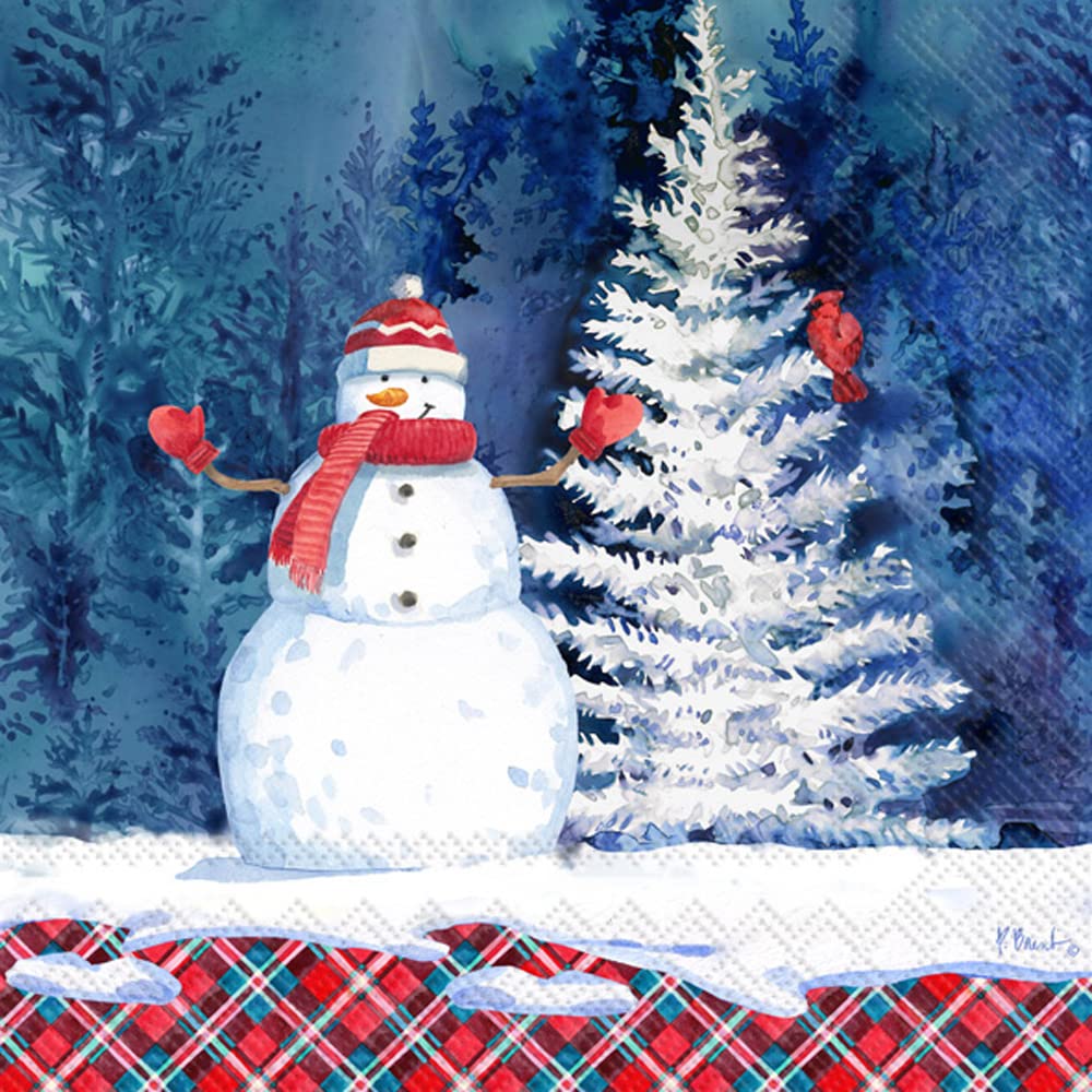 Snowman Cocktail Napkins