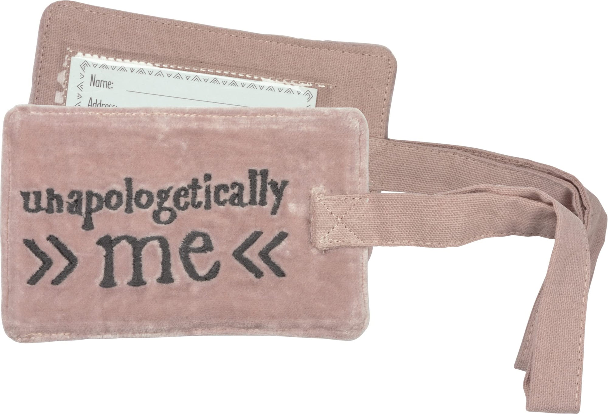 Luxe Velvet "Unapologetically Me" Luggage Tag