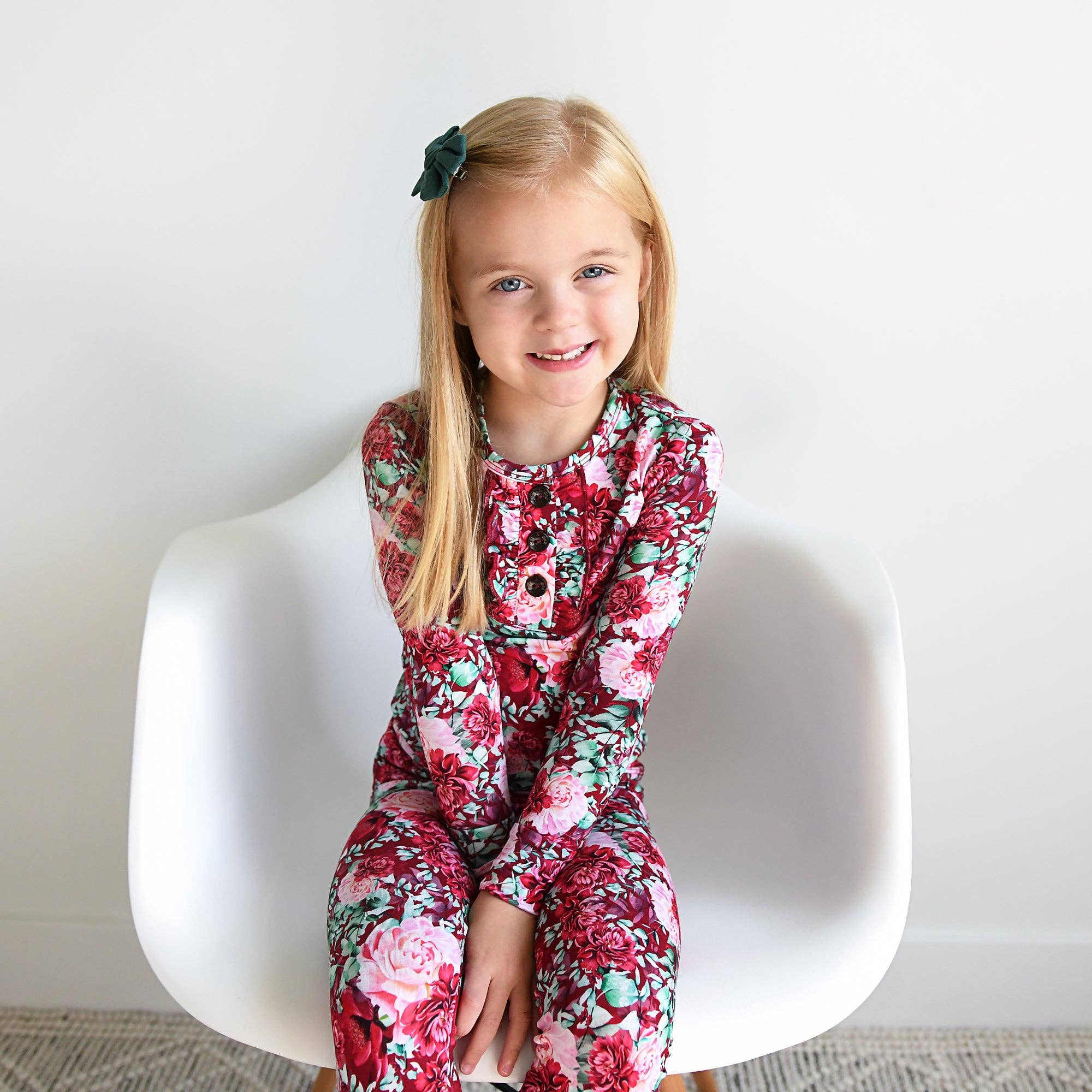 Bamboo Pajama Kids Clothing Sleepies Toddler 2PC Ruffle Set McKenna