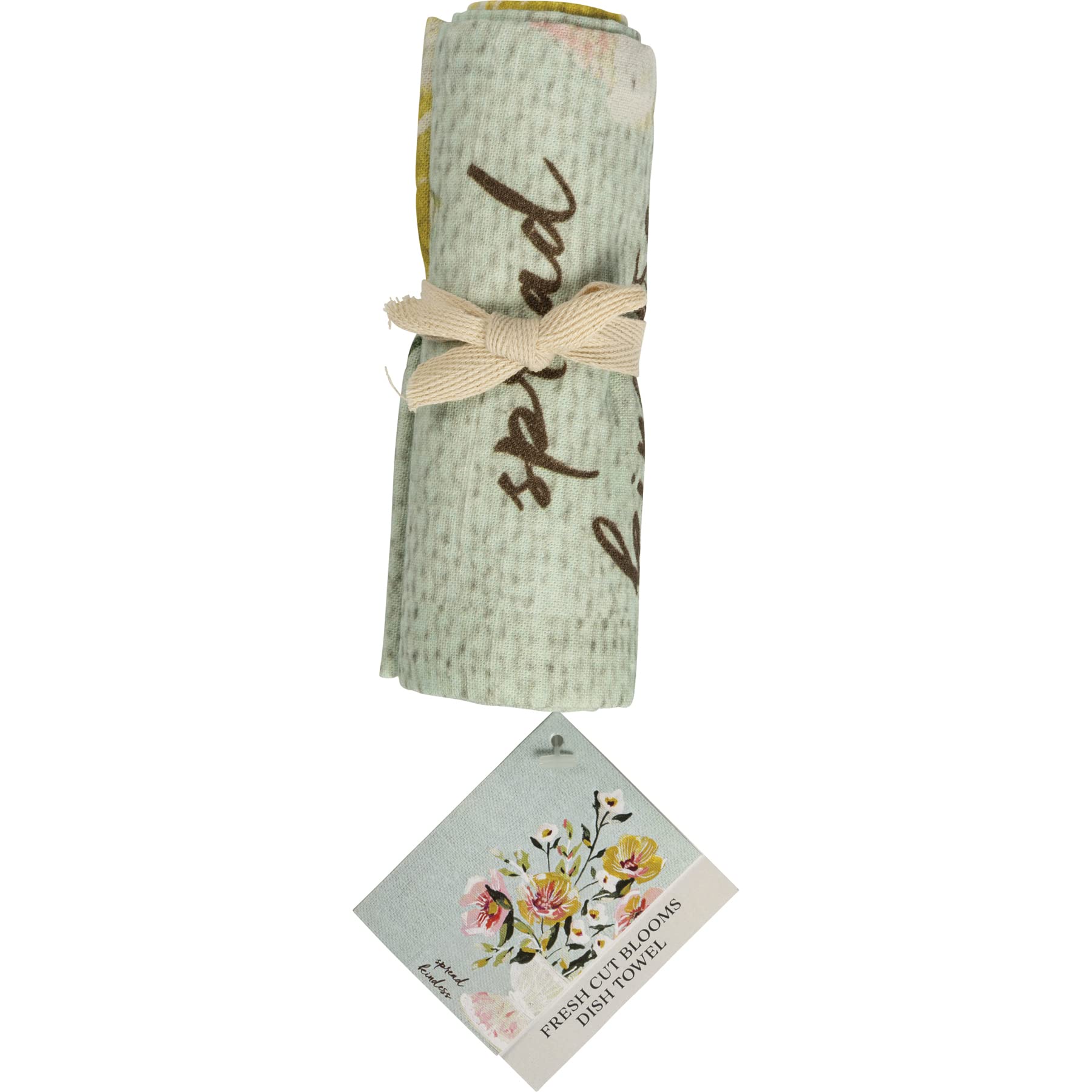 Floral Watercolor Spread Kindness Kitchen Towel