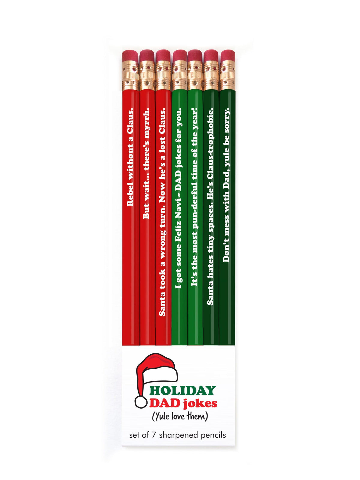 Holiday DAD Jokes Pencil Set