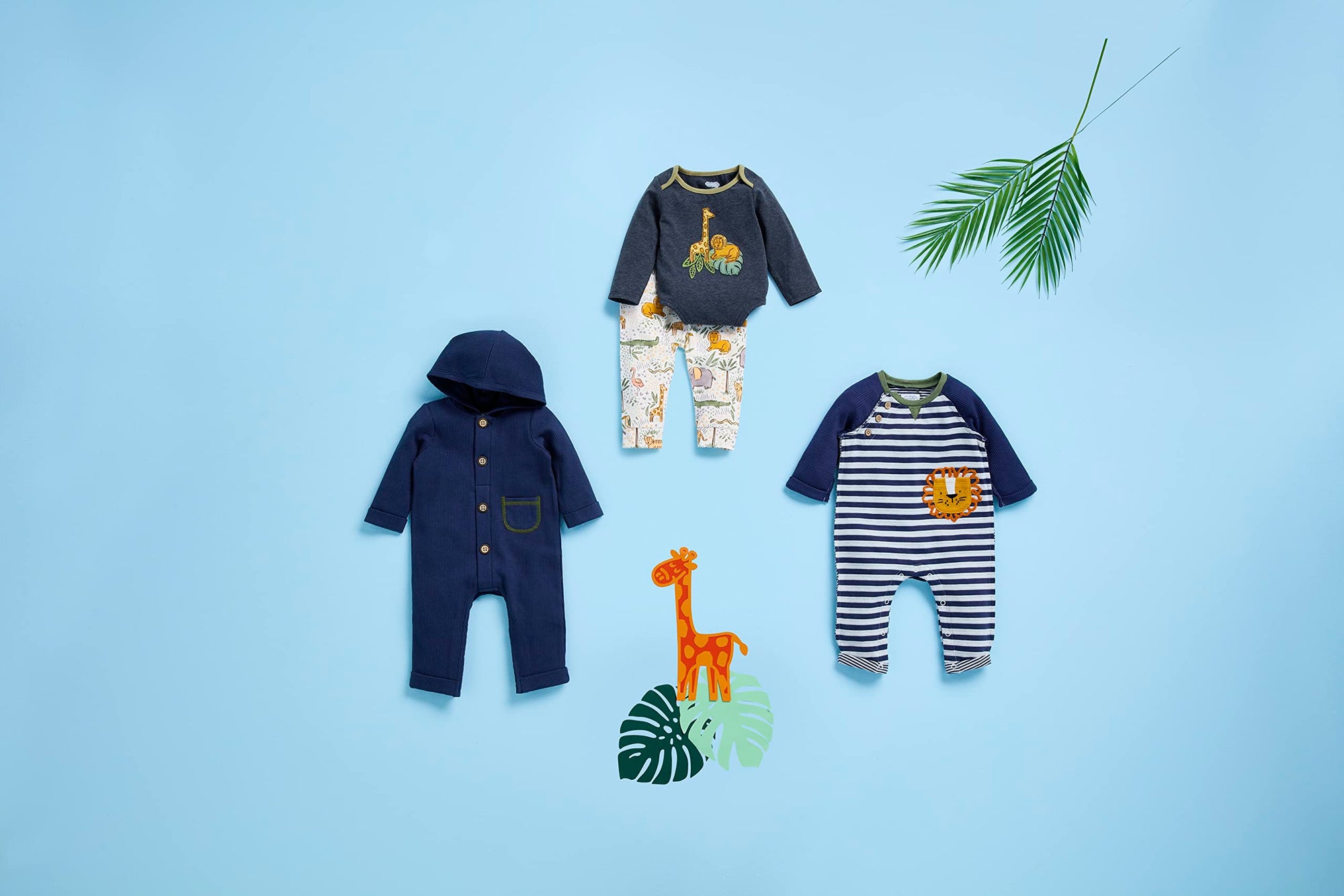 Mud Pie Safari Baby Bodysuit Set