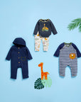Mud Pie Safari Baby Bodysuit Set