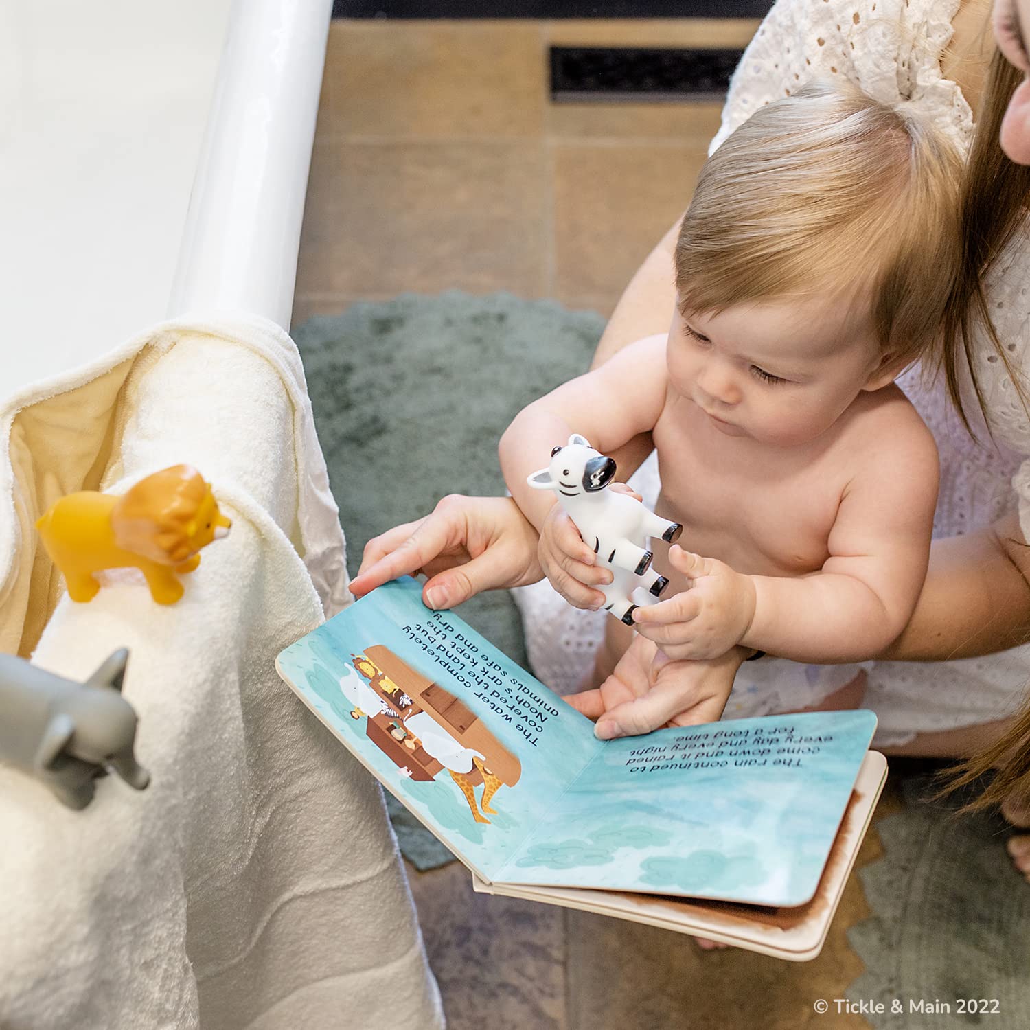 Bearington Baby Noah's Ark 5 Piece Bath Time Set