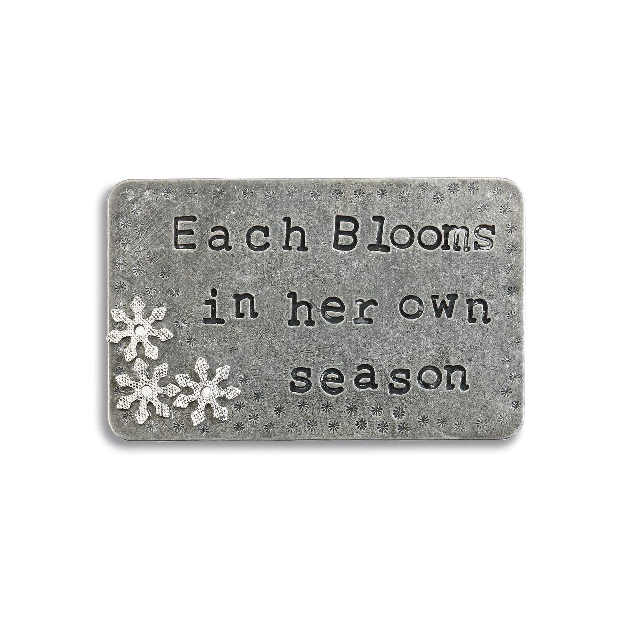 Each Blooms In Her Own Season Metal Pocket Card