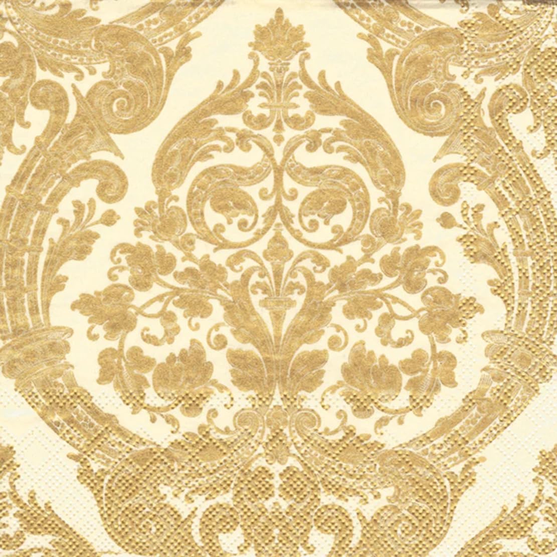 Gold Grandeur Cocktail Napkins