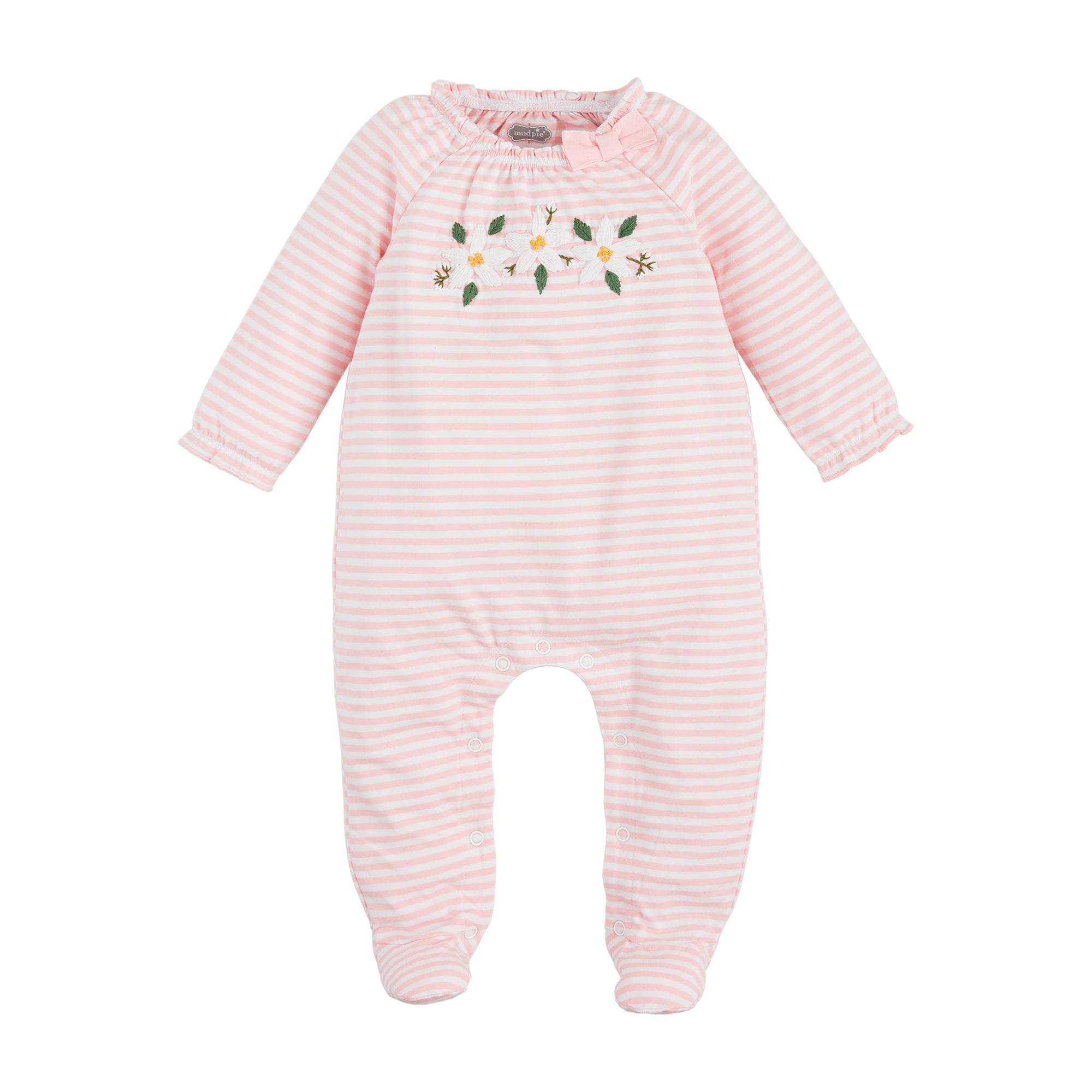 Mud Pie Magnolia Applique Sleeper