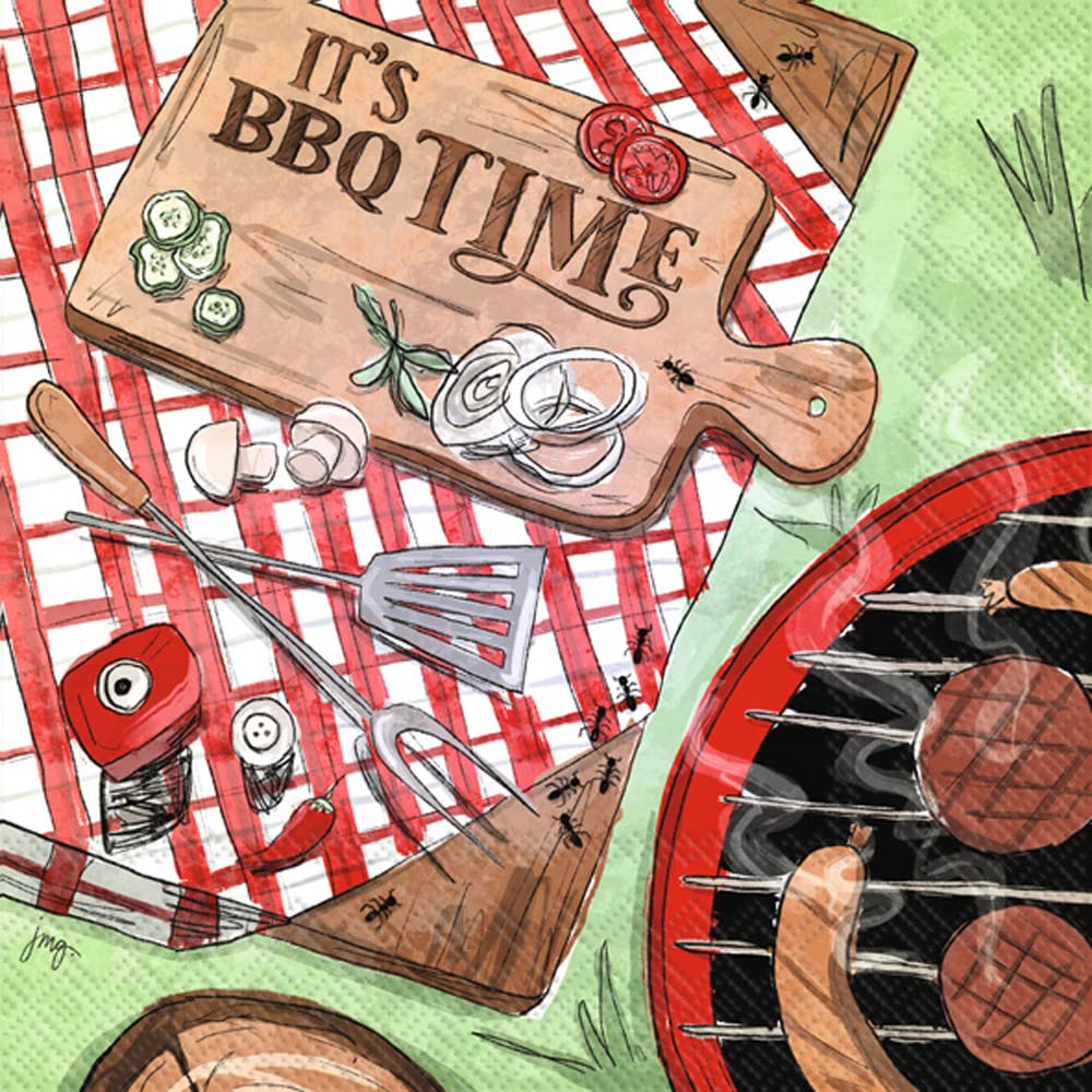 It's BBQ Time Lunch Napkins