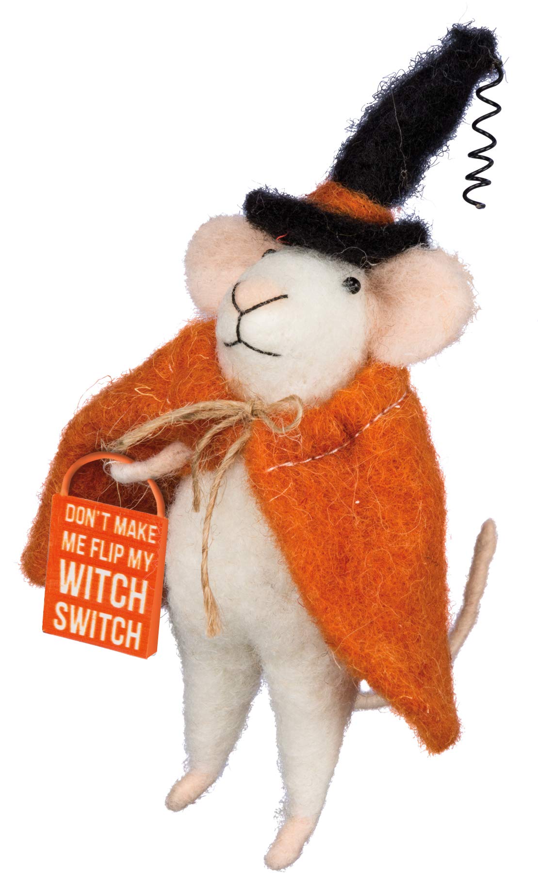 Don't Make Me Flip My Witch Switch Mouse Critter Ornament