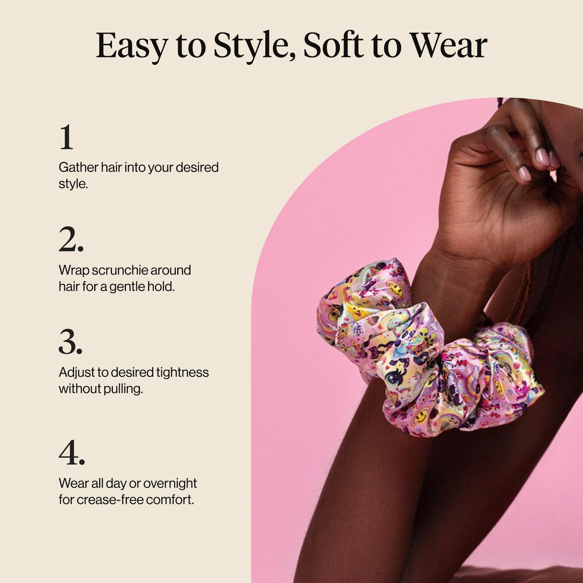 KITSCH Lisa Frank x Kitsch Pillow Satin Scrunchies