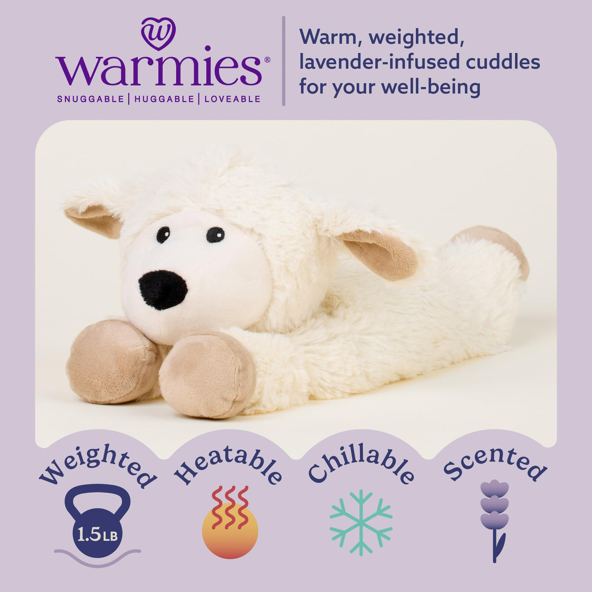 Warmies Laying Down Sheep