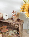 Squirrel With Scarf Critter Ornament