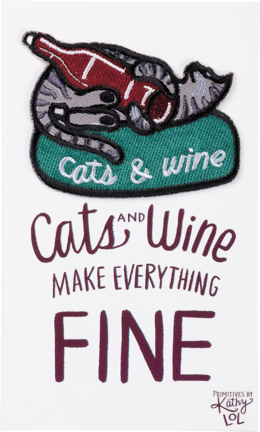 Cats &amp; Wine Make Everything Fine Patch