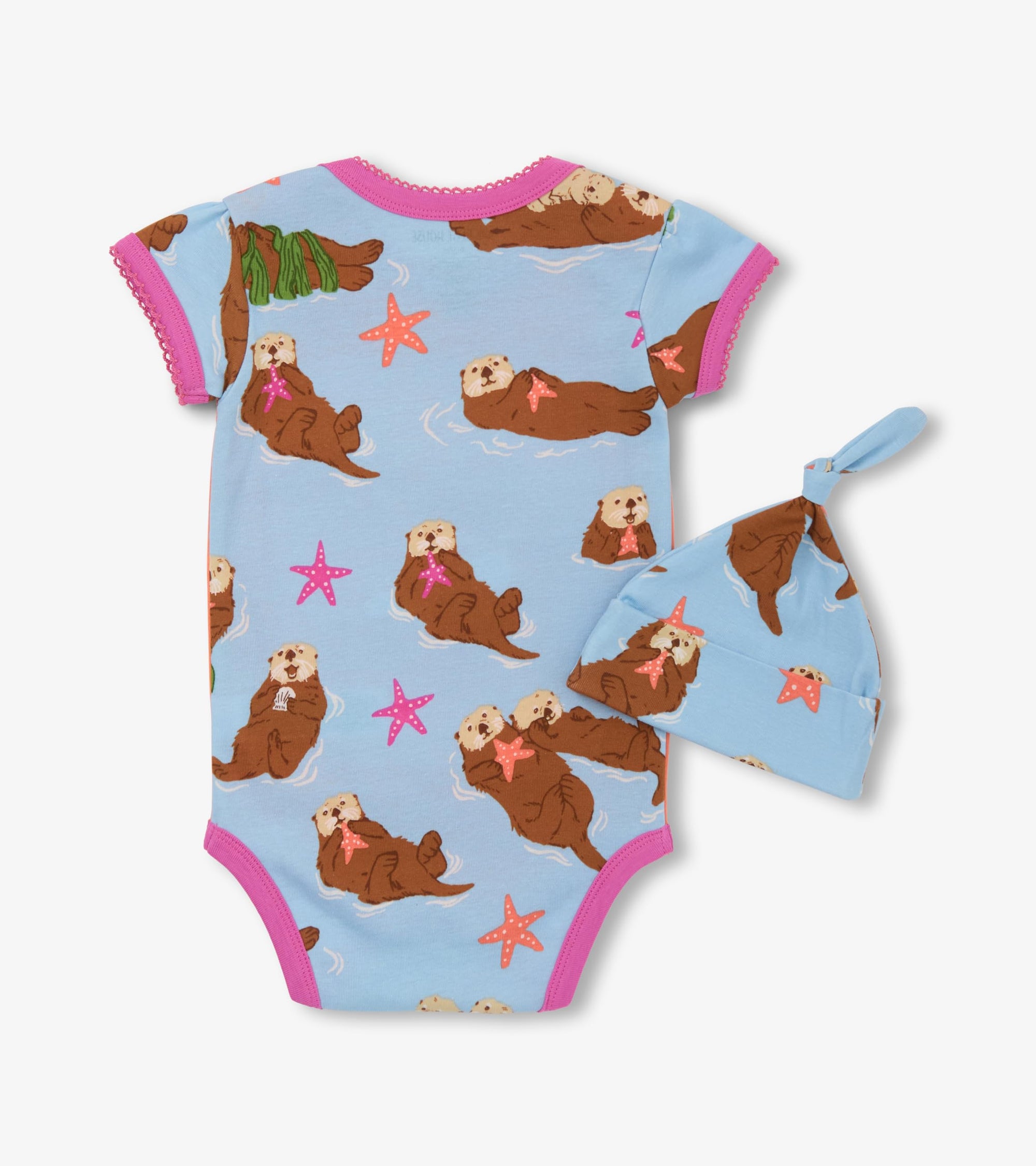 Otterly Adorable Baby Bodysuit &amp; Hat