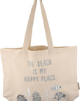 The Beach Is My Happy Place Tote Bag