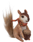 Squirrel With Scarf Critter Ornament