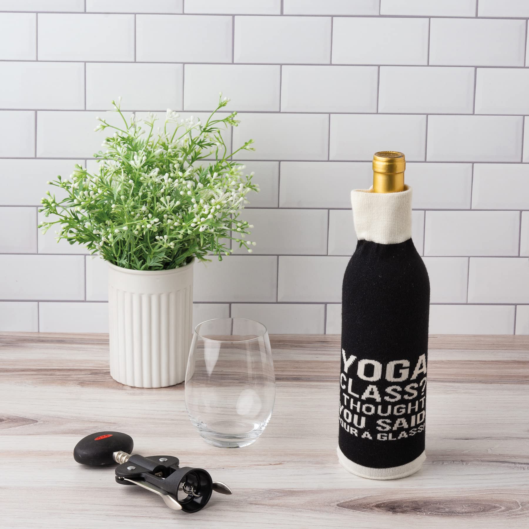Yoga Class? I Thought You Said Pour A Glass Wine Bottle Sock