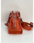 LOEWE Calfskin Amazona 28 Orange Leather Shoulder Bag