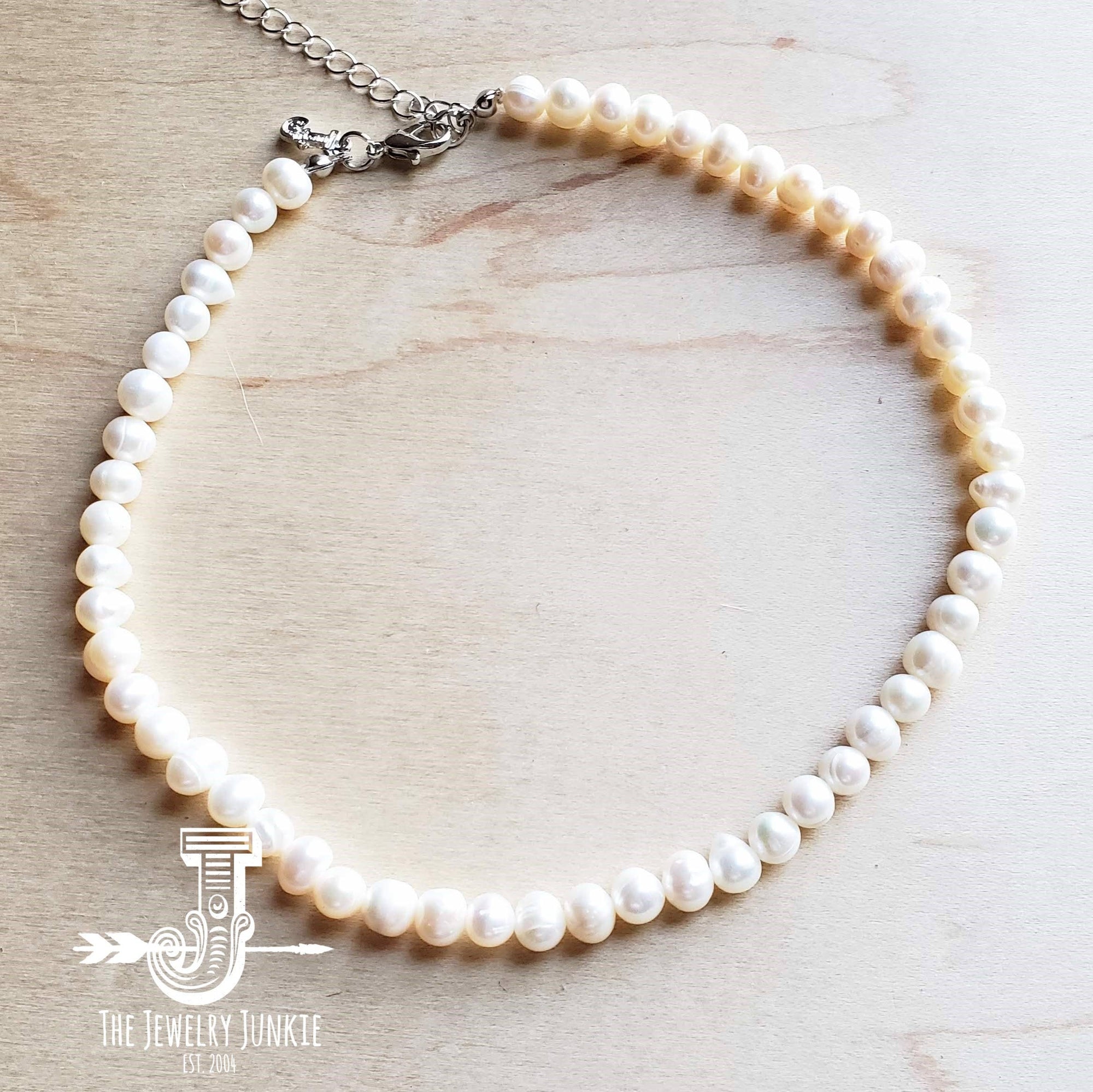 **Genuine Freshwater Pearl Boho Western Choker Necklace