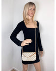 Louis Vuitton Pochette Accessories White  Damier Azur Bag