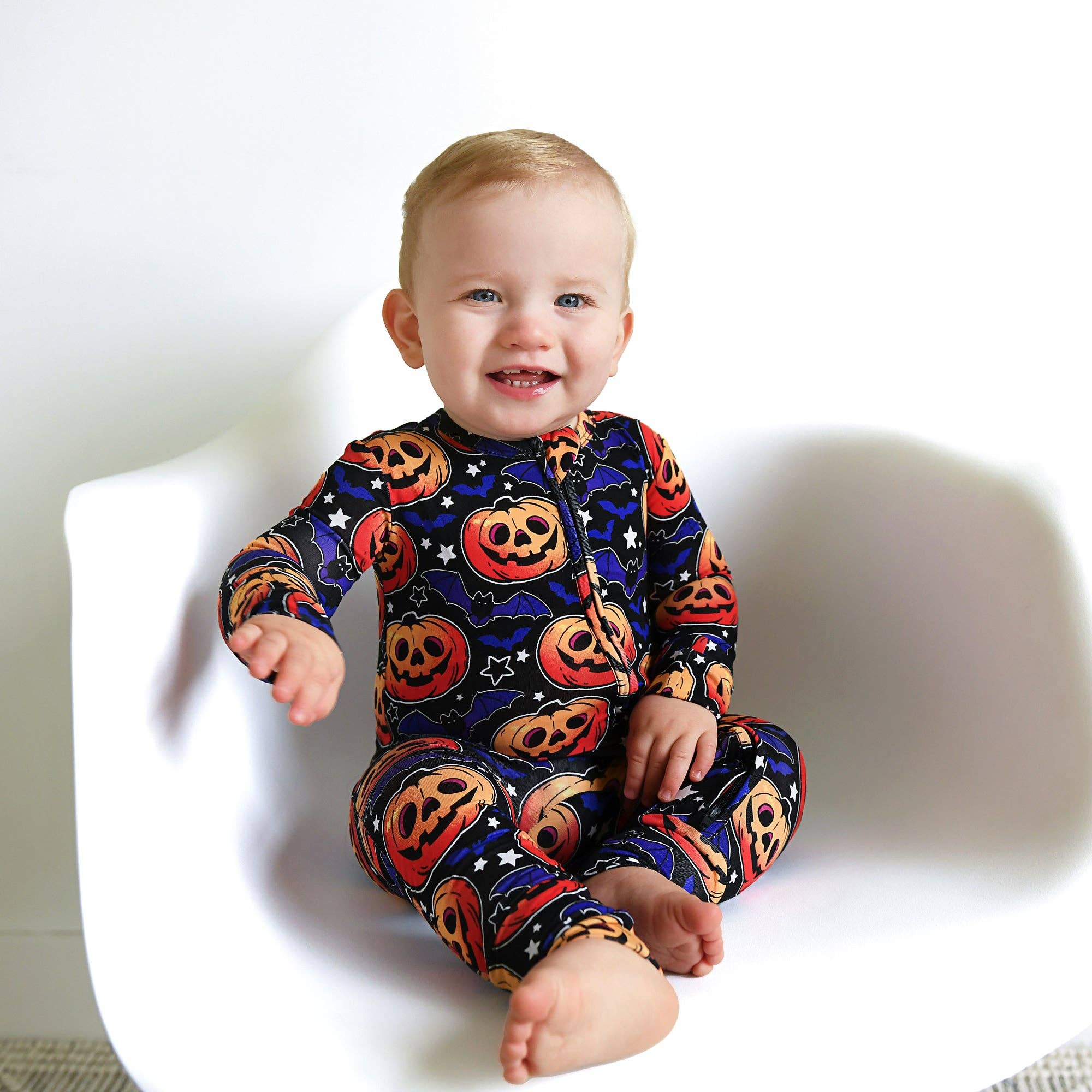 Edward Zip Bamboo Glow in the Dark Sleepies Little Halloween