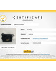 Burberry Signature Grain Leather Check Embossed Langley Black Crossbody