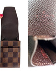 LOUIS VUITTON Damier Ebene Cigarette Card Cosmetic Case Pouch