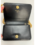 Chanel Caviar Quilted Mini Boy Clutch Wallet on a Chain Black