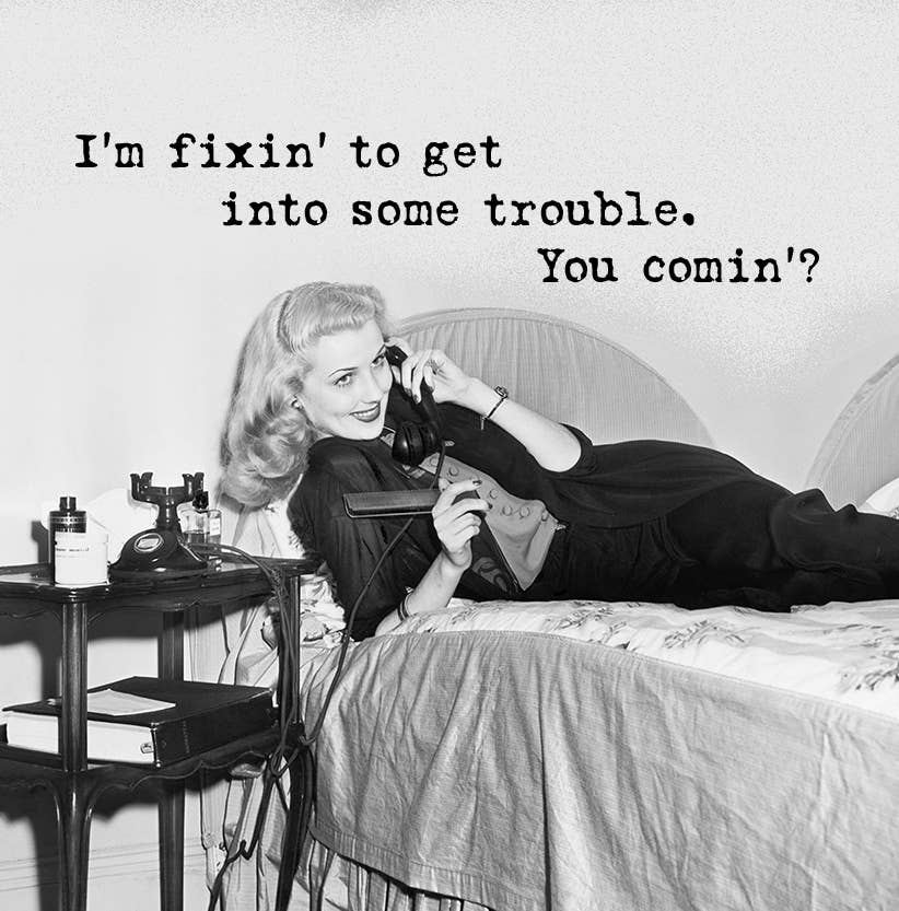 I'm Fixin' To Get In Some Trouble Coin Purse