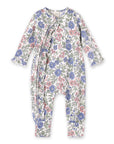 Vintage Floral Zipper Romper - Soft Bamboo Baby