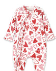 Valentine's Day Baby Bamboo Zipper Romper - Mommy & Me
