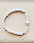 Natural Jade and Hematite Beaded Stretch Bracelet 806x