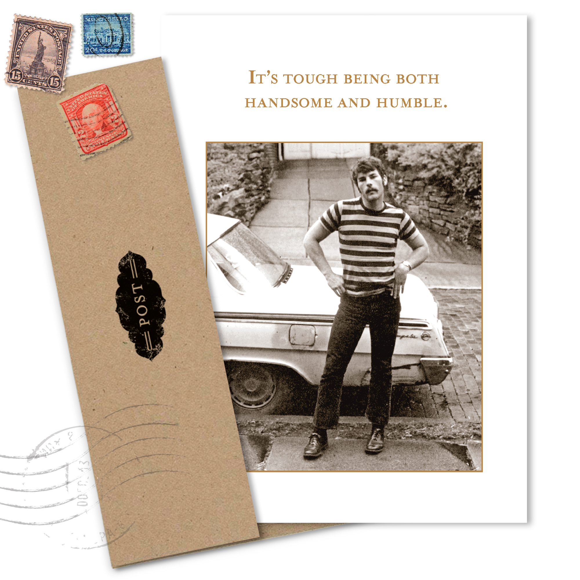 Handsome And Humble Birthday Card