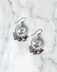 Freshwater Pearl and Crystal Earrings