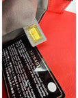 CHANEL Lambskin Quilted Medium Boy Red Flap Bag