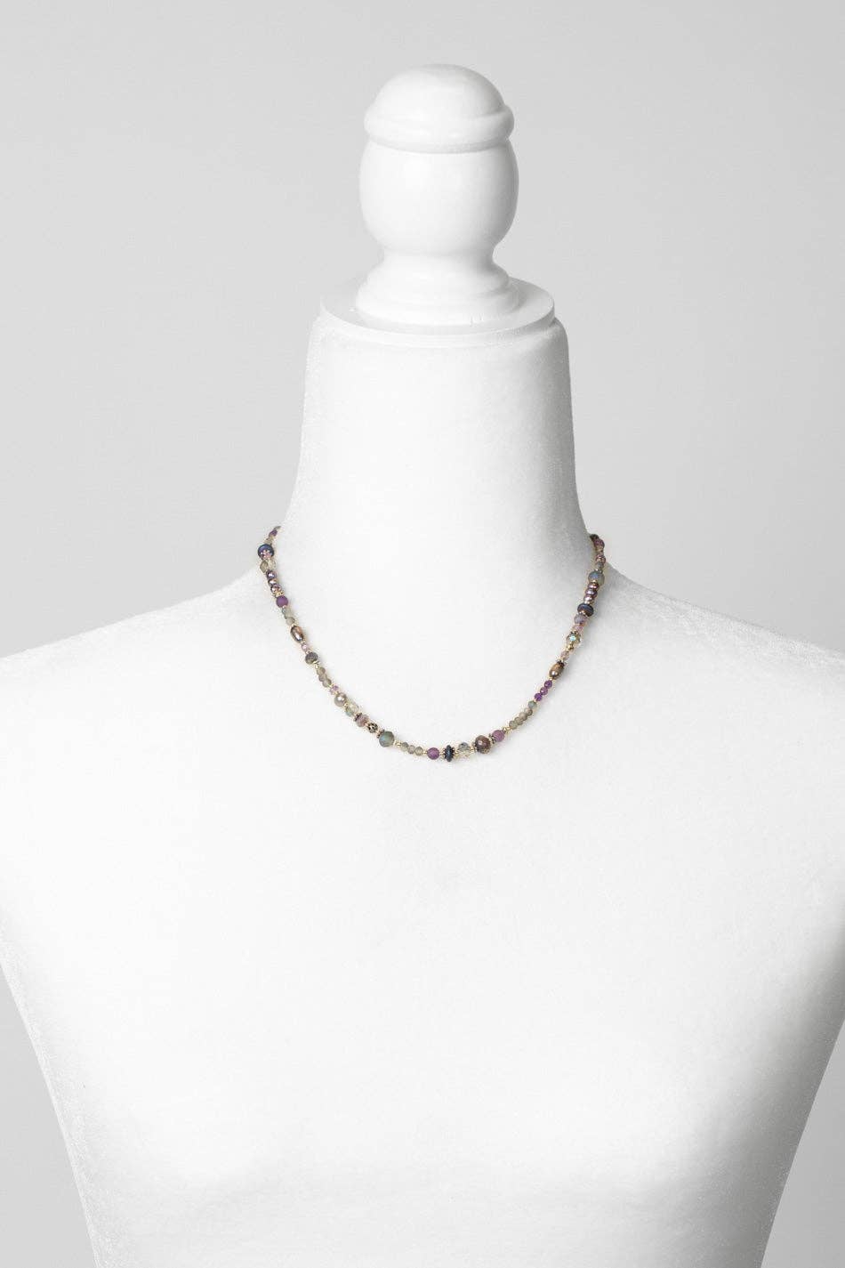 Freshwater Pearl, Czech Glass and Crystal Necklace