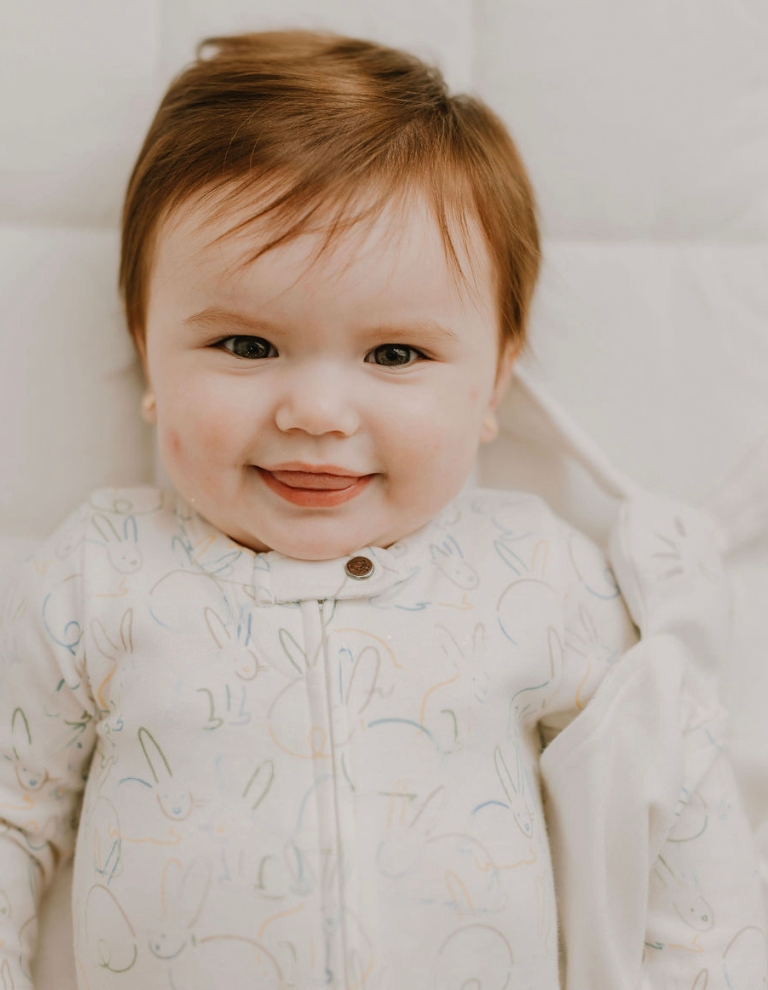 finn + emma Organic Cotton Bunny Footie