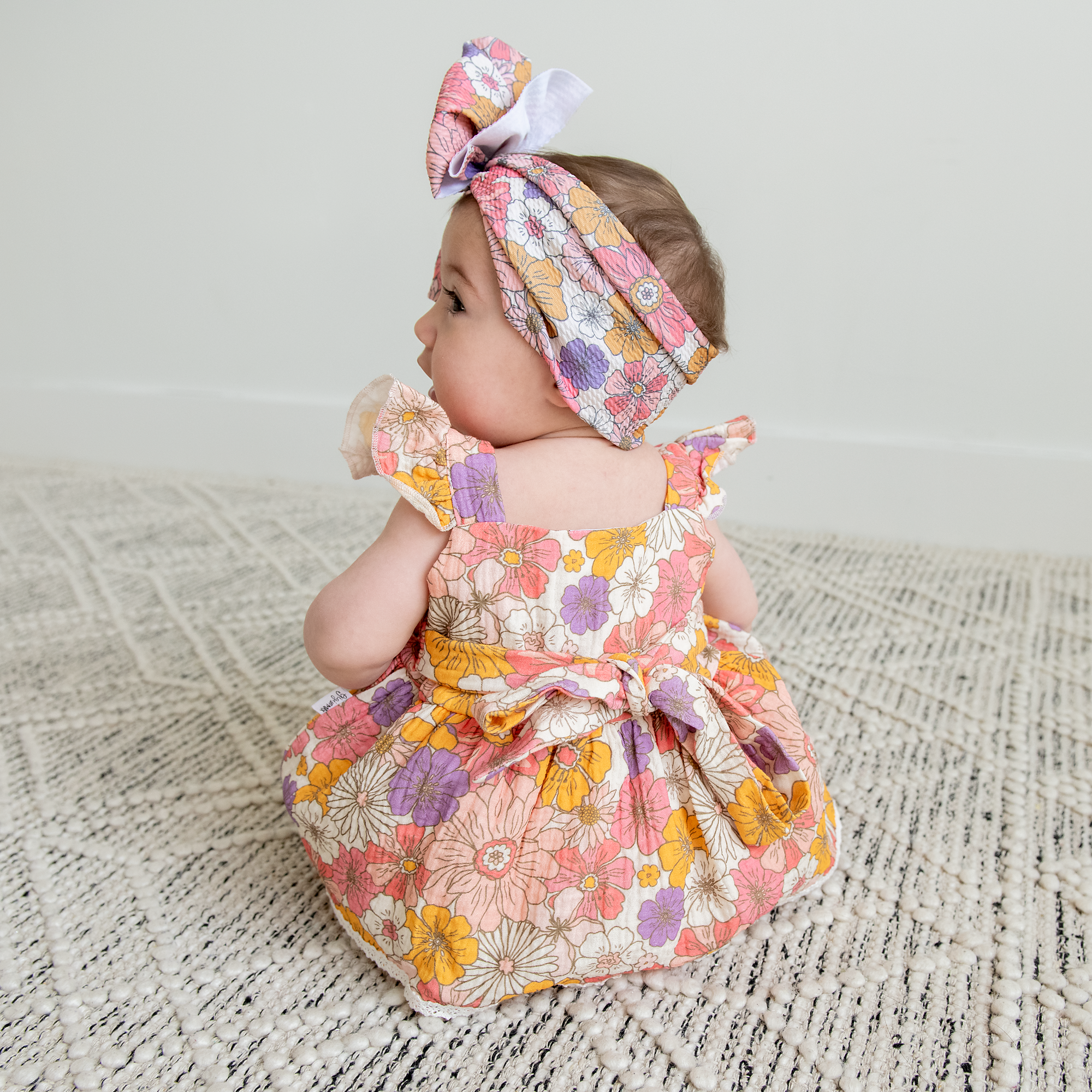 Girl Baby Clothes Dress Two Piece Lakehouse Set Amara