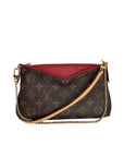 LOUIS VUITTON Pallas Monogram Clutch Cherry Crossbody