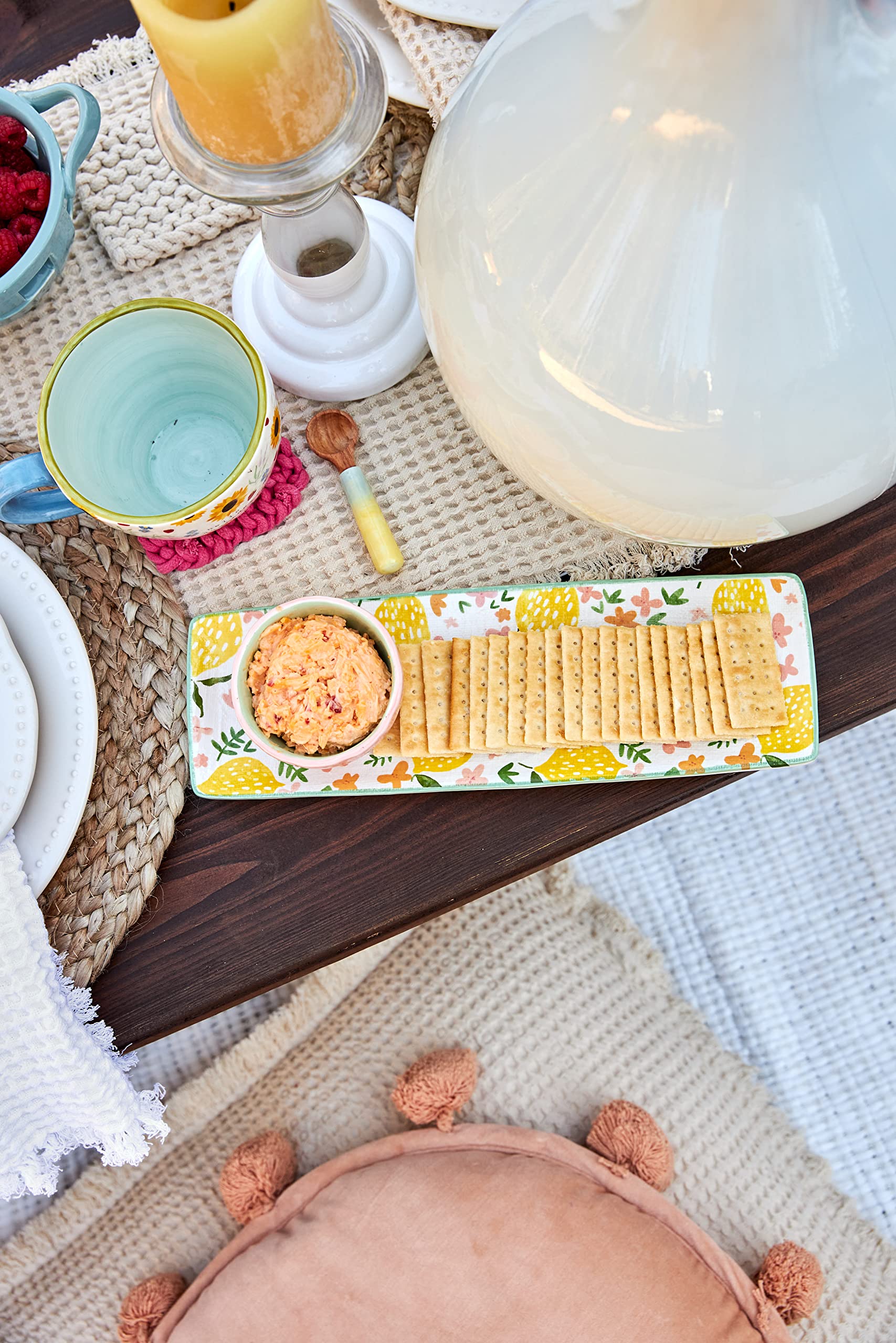 Mud Pie Lemon Dip And Serving Tray Set