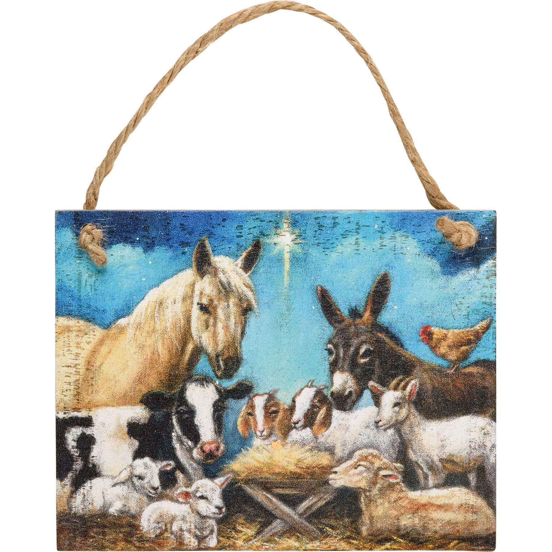 Farm Animal Nativity Ornament