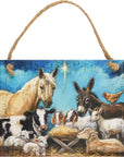 Farm Animal Nativity Ornament