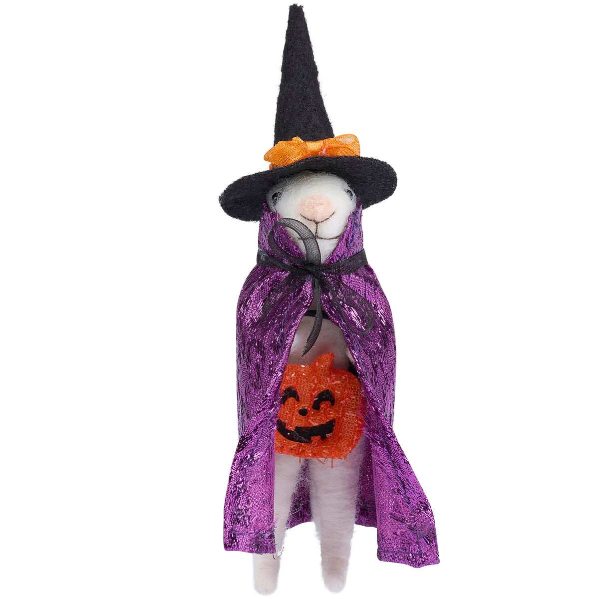 Felt Witch Mouse Critter Halloween Ornament