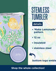 Lilly Pulitzer Make Lemonade Tumbler